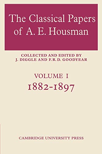 The Classical Papers of a. E. Housman