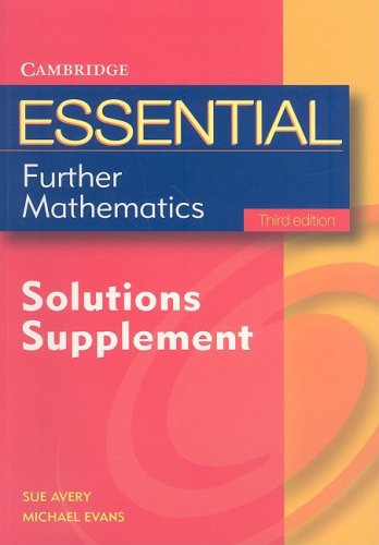 Essential Further Mathematics
