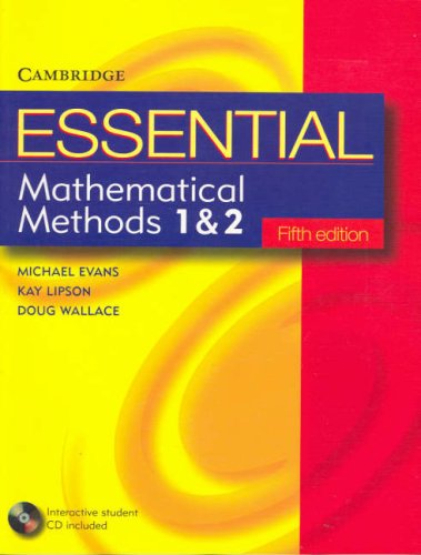 Essential Mathematical Methods 1 and 2 with Student Cd-Rom