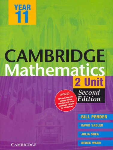 Cambridge 2 Unit Mathematics Year 11 Second Edition Cambridge Secondary Maths Australia