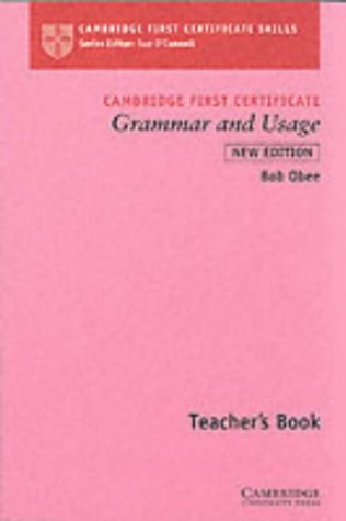 Cambridge First Certificate Grammar and Usage Teacher's Book