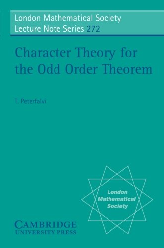 Character Theory For The Odd Order Theorem