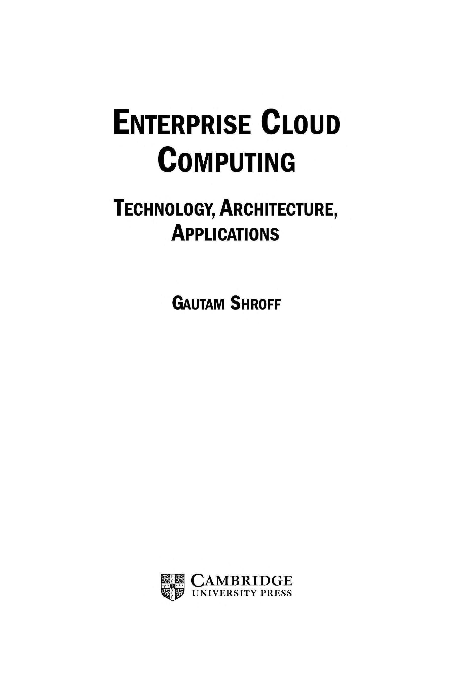 Enterprise Cloud Computing