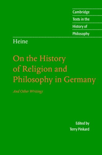 Heine: 'On The History Of Religion And Philosophy In Germany'