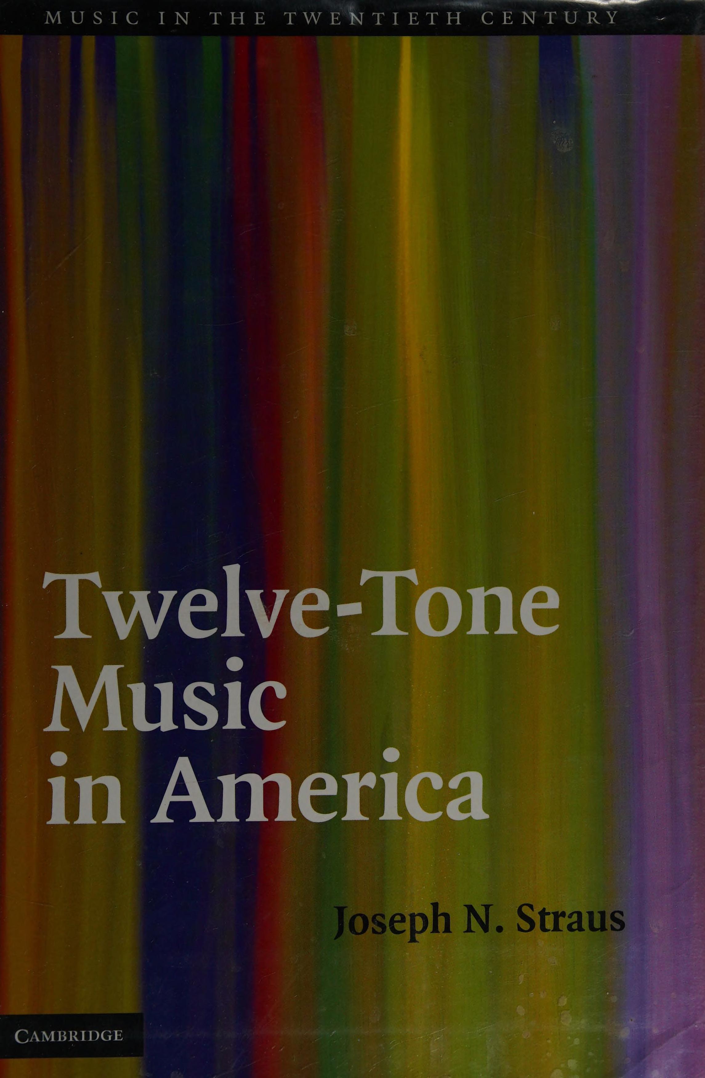 Twelve tone music in America
