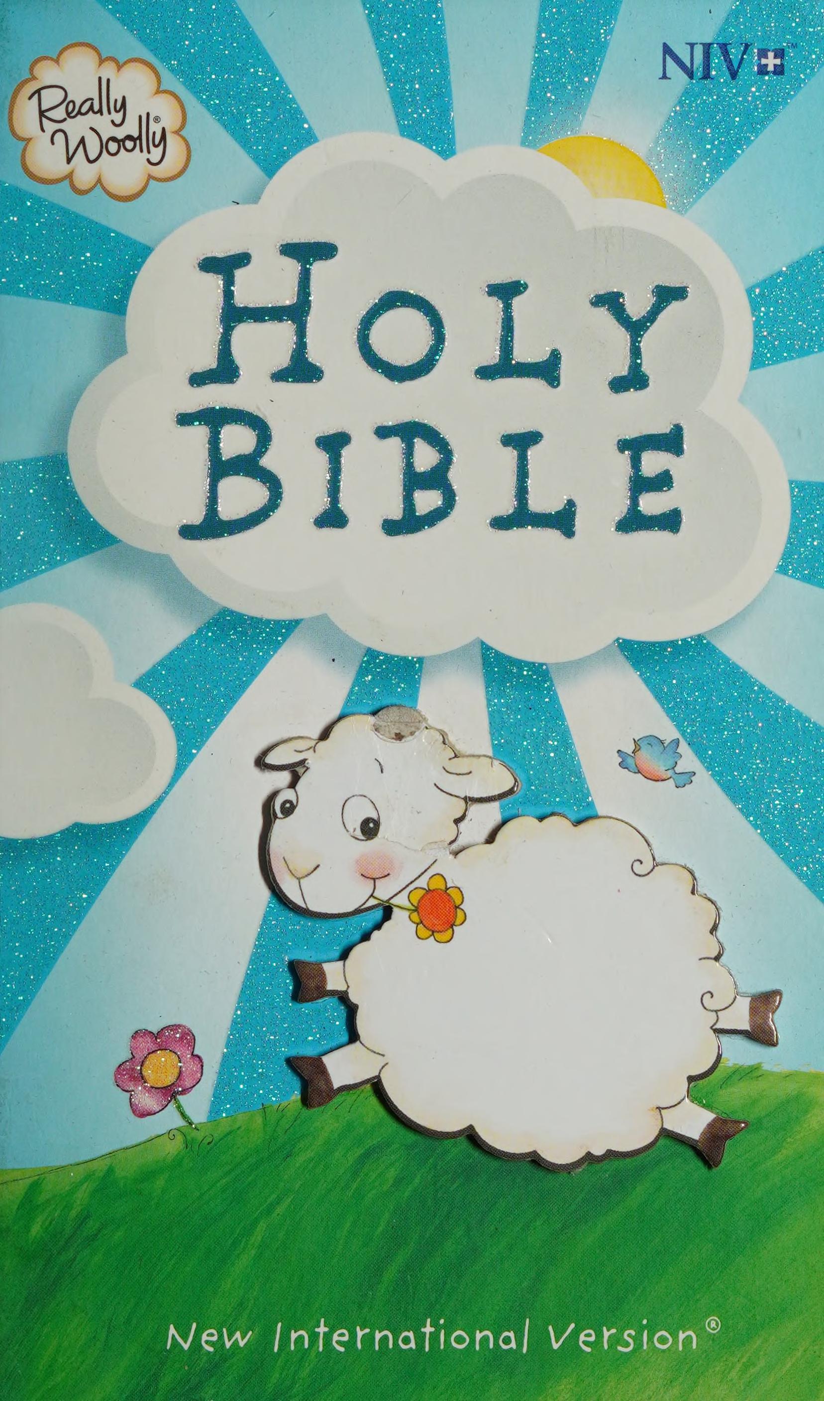 NIV, Really Woolly Bible, Hardcover, Blue