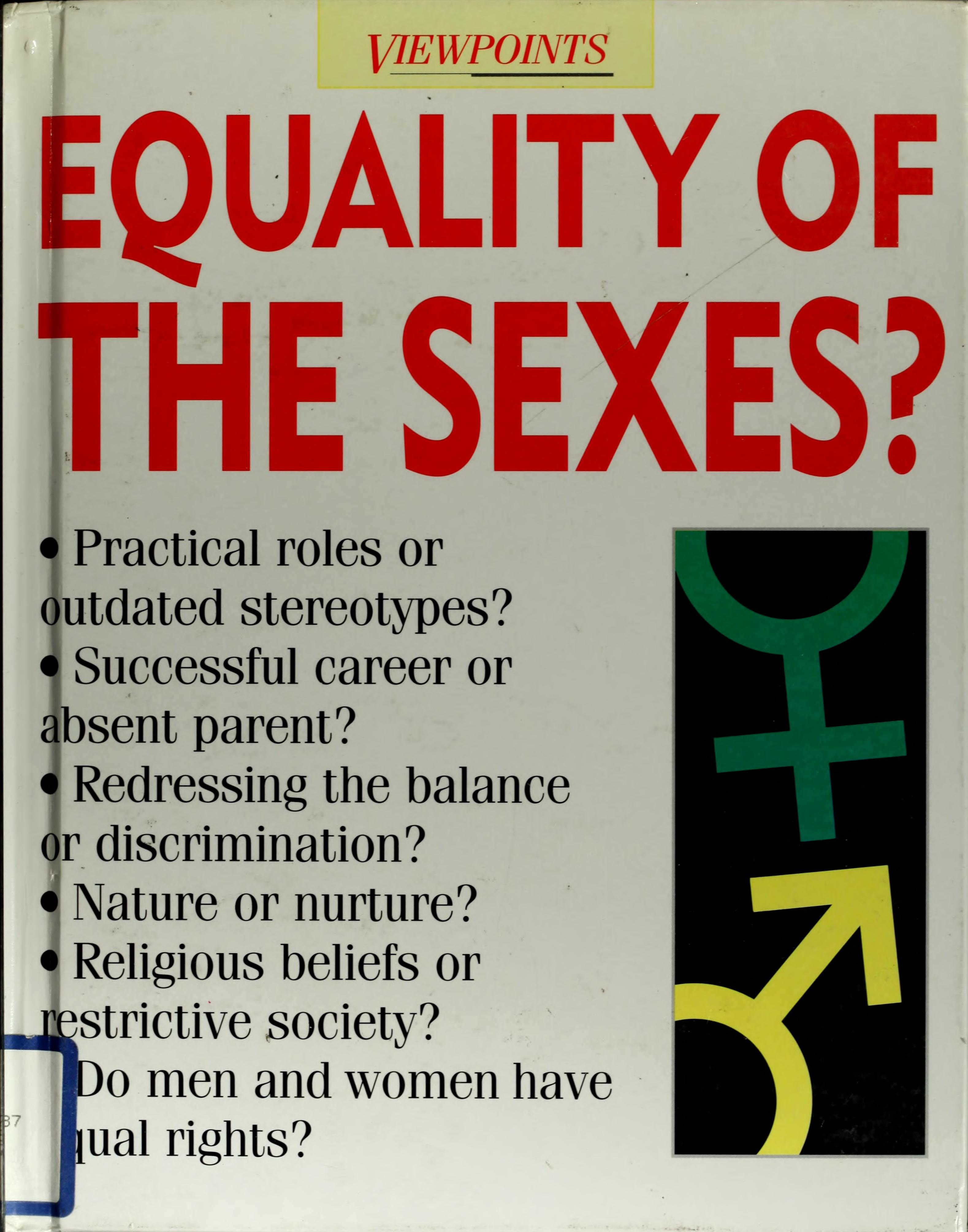 Equality of the sexes