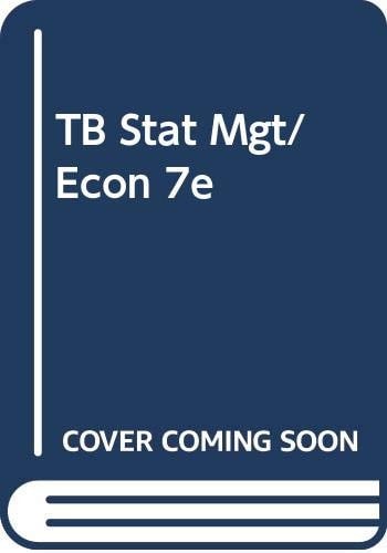 Tb Stat Mgt/Econ 7e