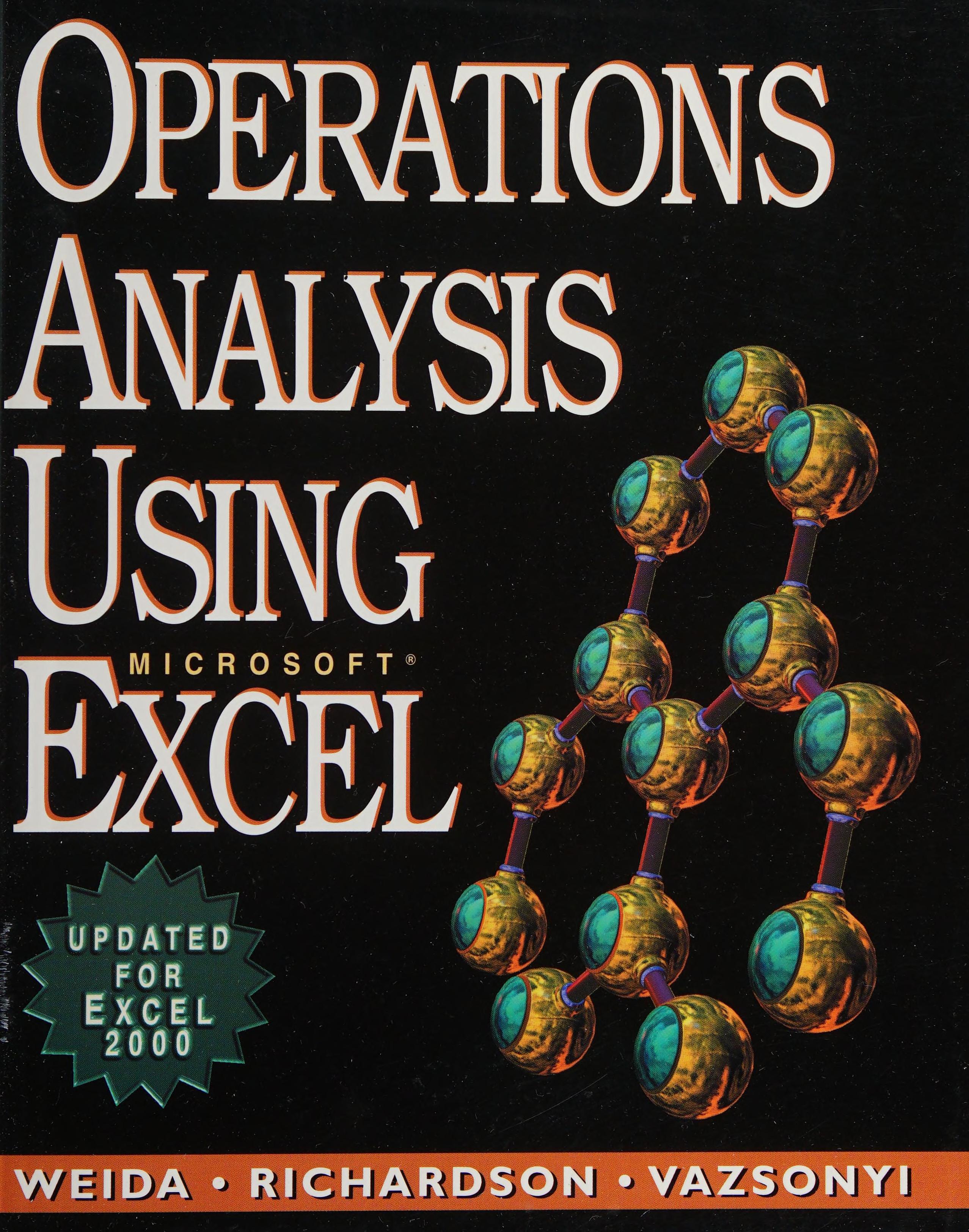 Operations Analysis Using Microsoft Excel