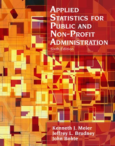 Applied Statistics for Public and Nonprofit Administration