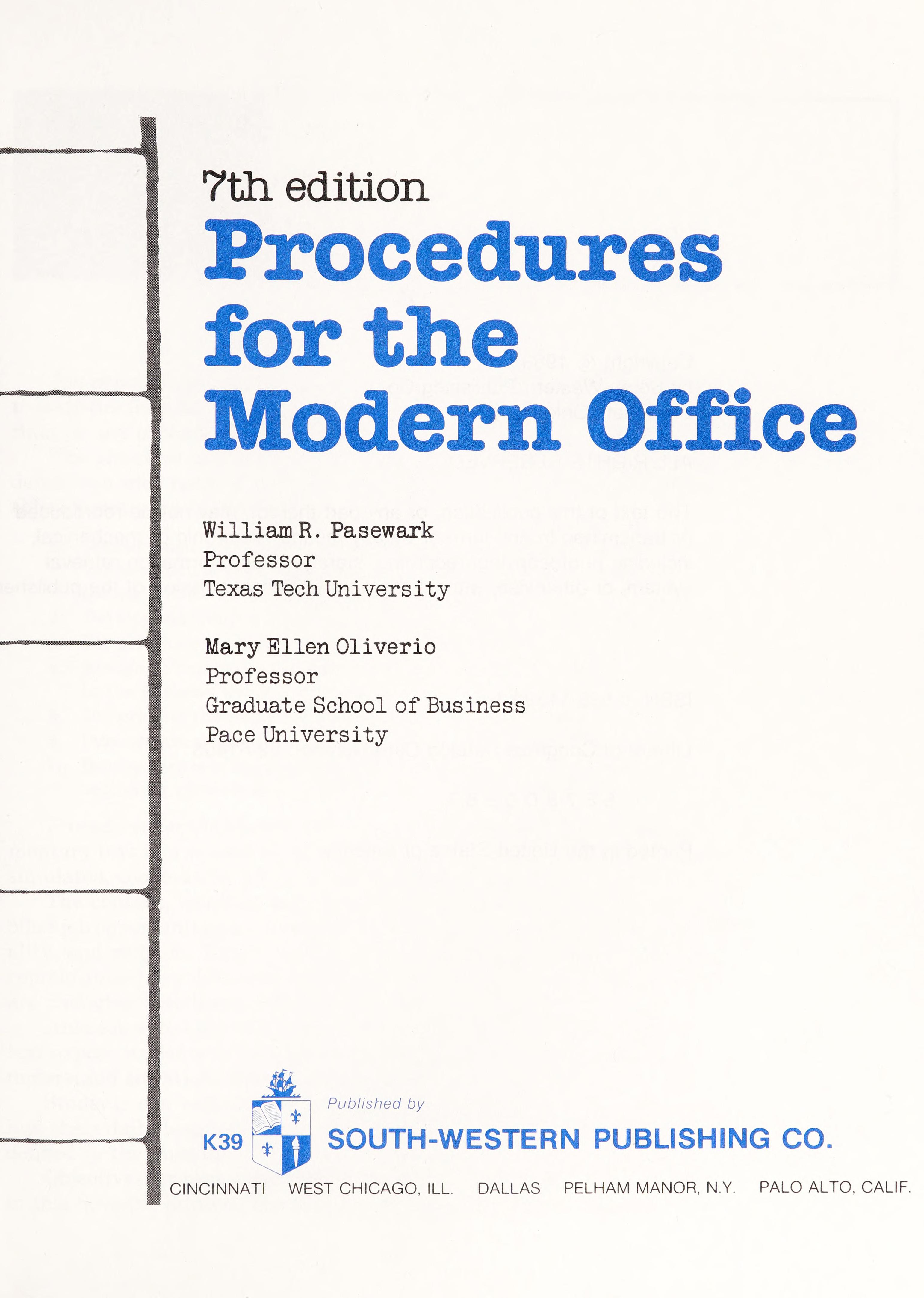 Procedures for the Modern Office
