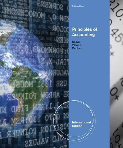 Principles of Accounting. James M. Reeve, Carl S. Warren, Jonathan Duchac