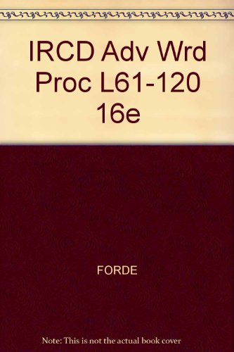 Ircd Adv Wrd Proc L61-120 16e