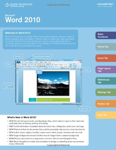 Microsoft® Word 2010 CourseNotes