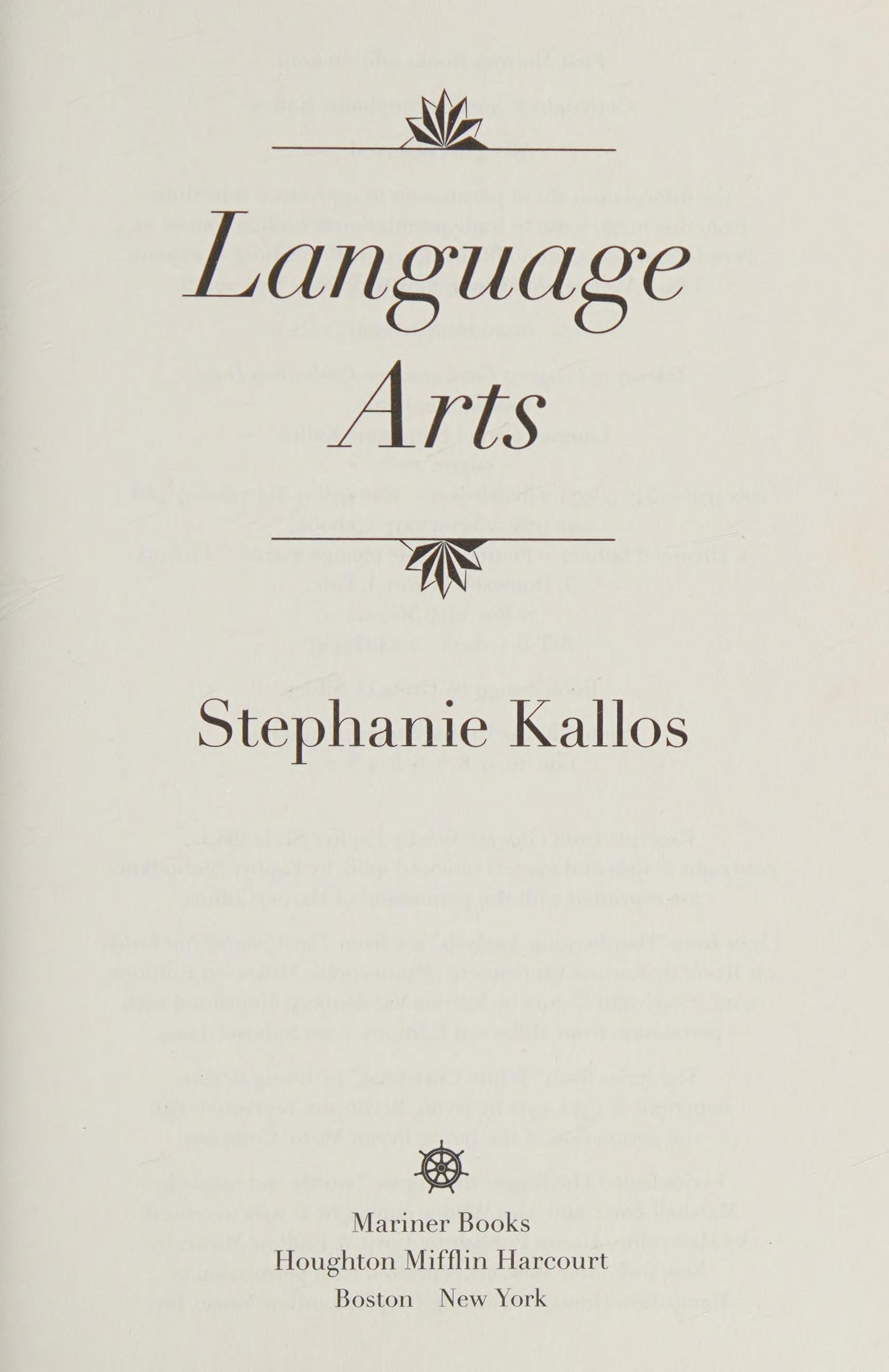 Language Arts