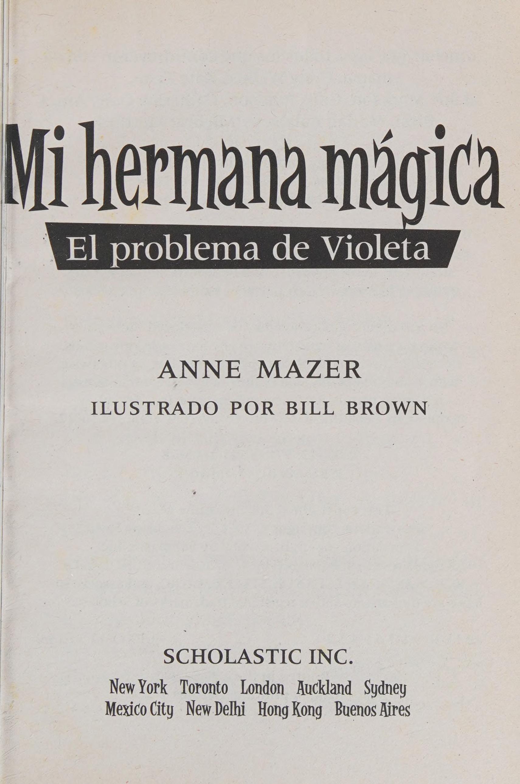 El problema de Violeta