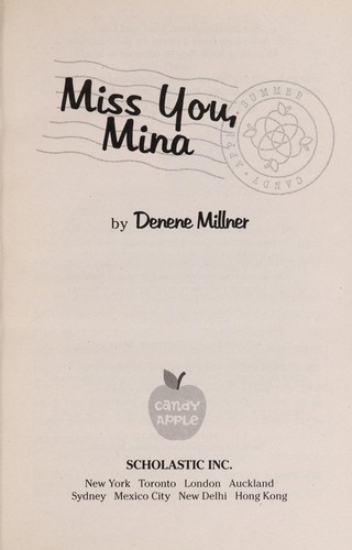 Miss You, Mina by Denene Millner