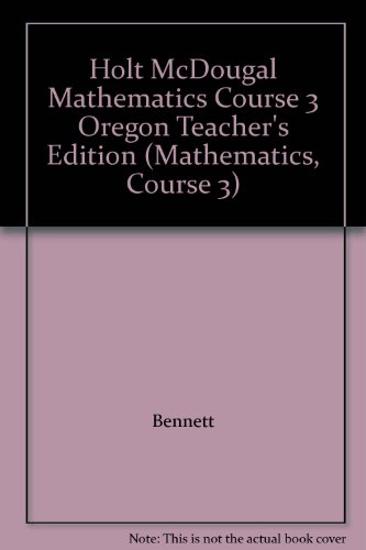 Mathematics Course 3 Teacher's Edition