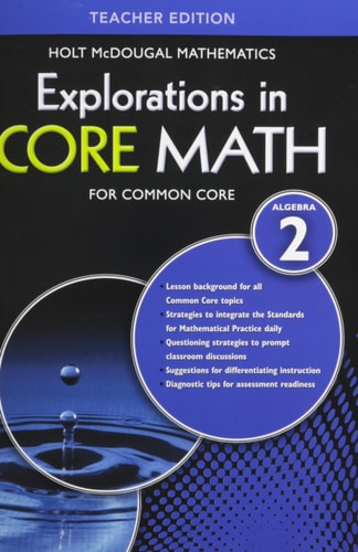 Explorations In Core Math Common Core Teacher Algebra 2: Teacher Edition