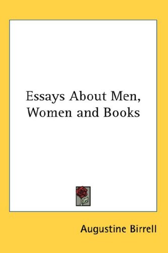 Essays About Men, Women and Books