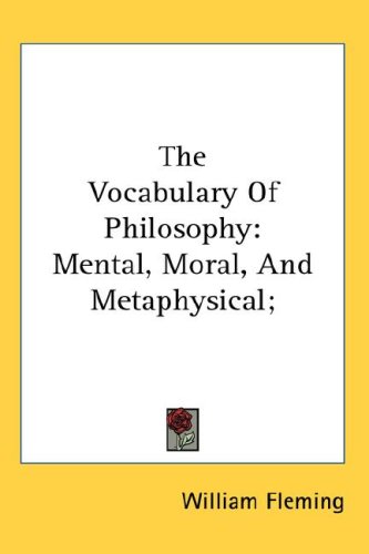 The Vocabulary of Philosophy