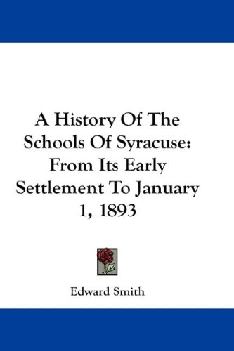 A History of the Schools of Syracuse