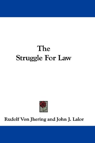 The Struggle For Law