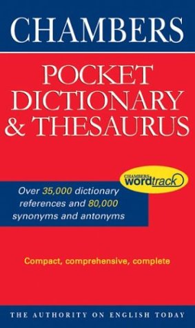 Chambers Pocket Dictionary And Thesaurus