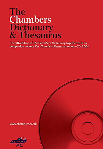 The Chambers Dictionary And Thesaurus On Cd-Rom