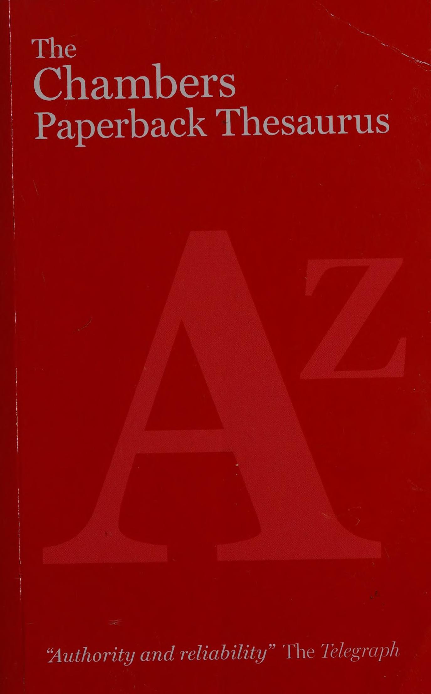 The Chambers Paperback Thesaurus