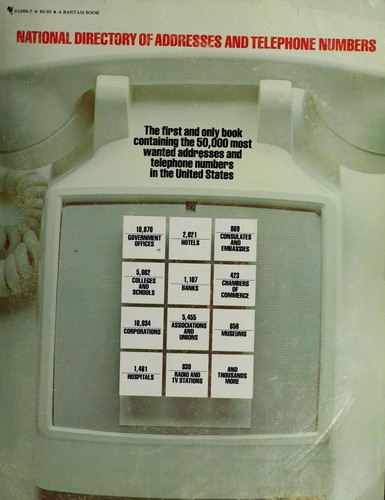 National Directory Of Addresses And Telephone Numbers