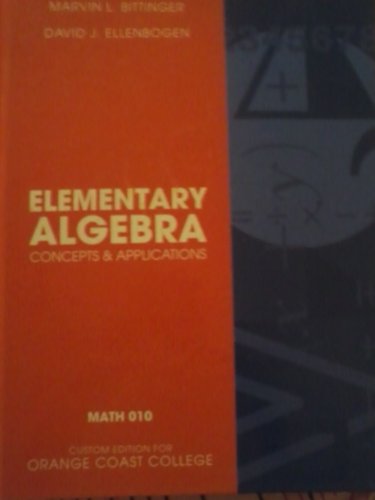 Elementary Algebra Concepts & Applications