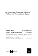 Investment and divestment policies of multinational corporations in Europe