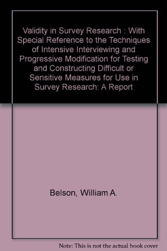 Validity in Survey Research