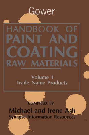 Handbook Of Paint And Coating Raw Materials