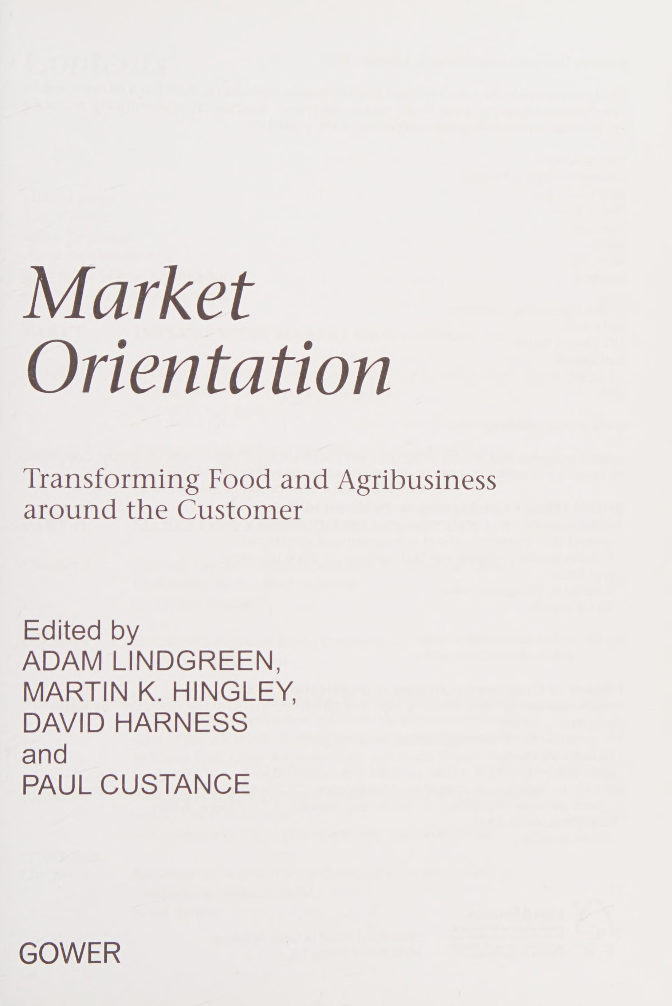 Market orientation
