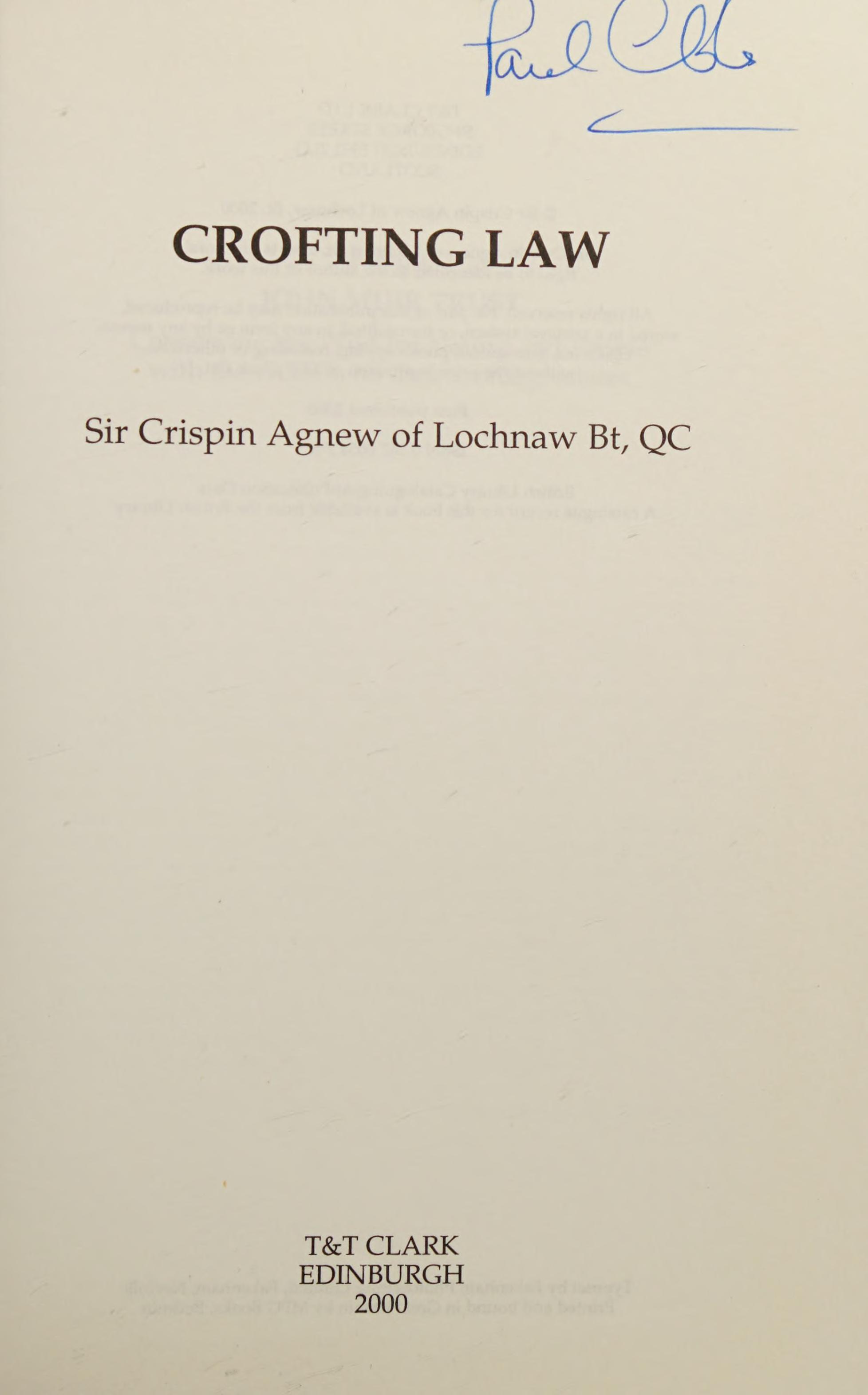 Crofting Law
