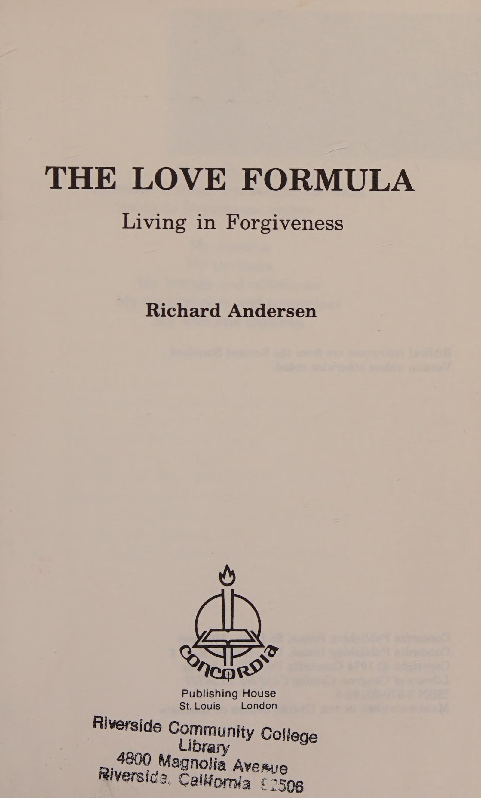 The Love Formula