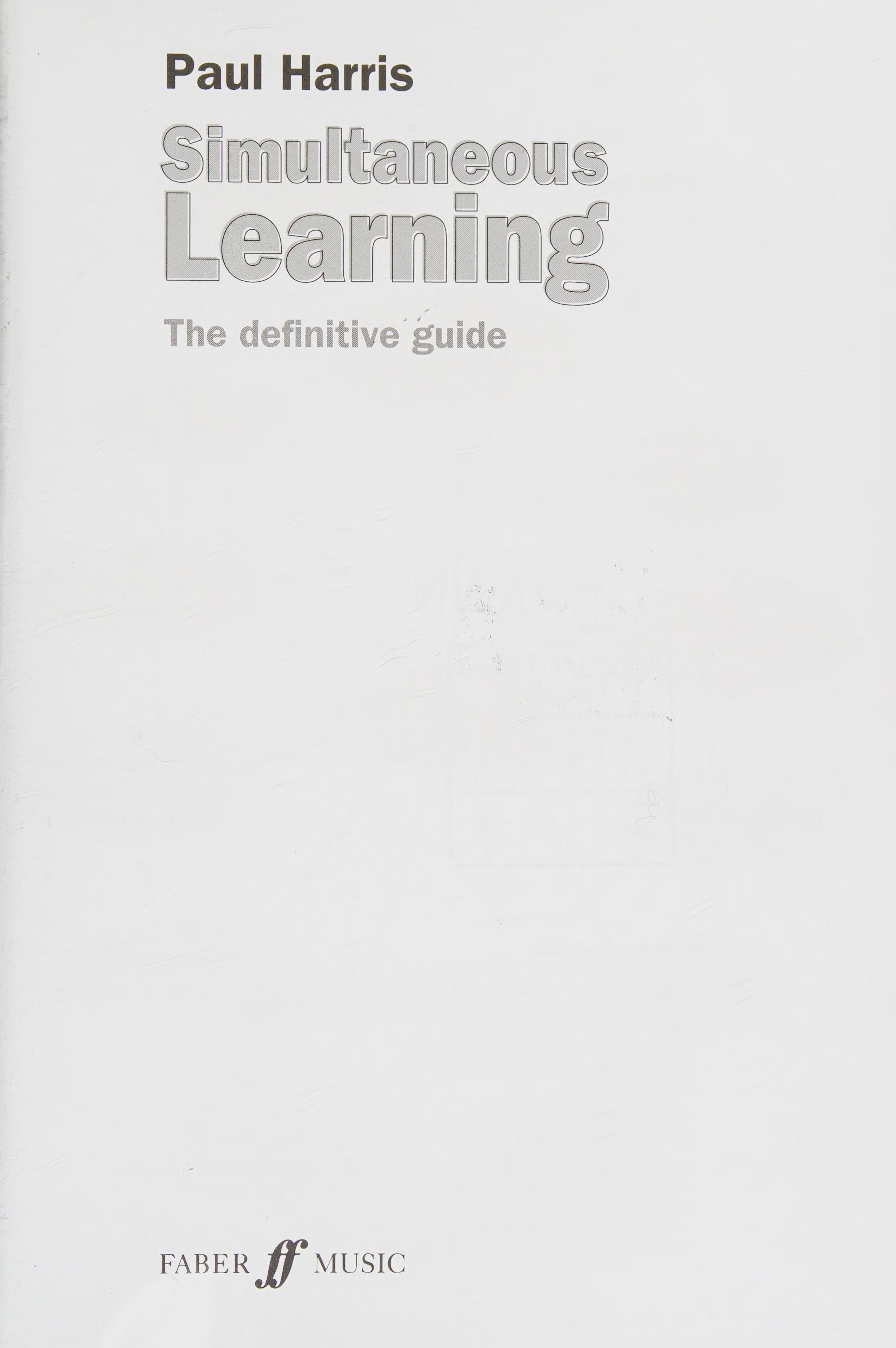 Simultaneous Learning