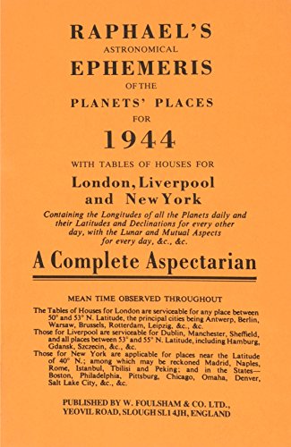 Raphael's Astronomical Ephemeris