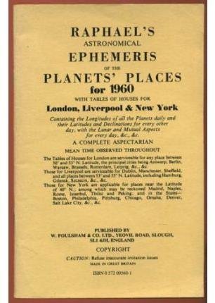 Raphael's Astronomical Ephemeris 1960