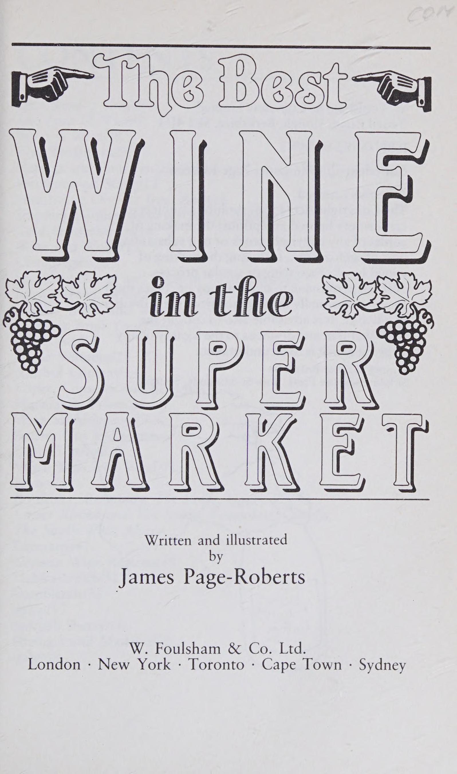 Best Wine In The Supermarket