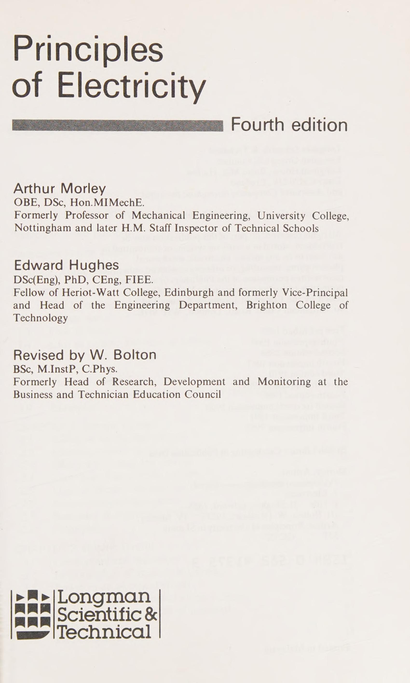 Principles Of Electricity