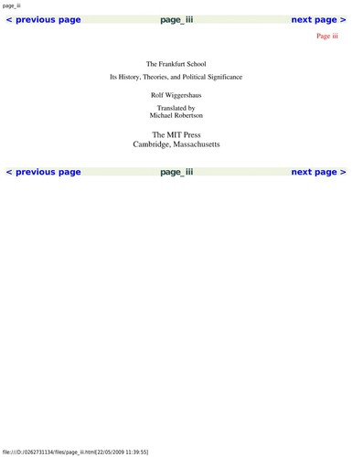 The Frankfurt School