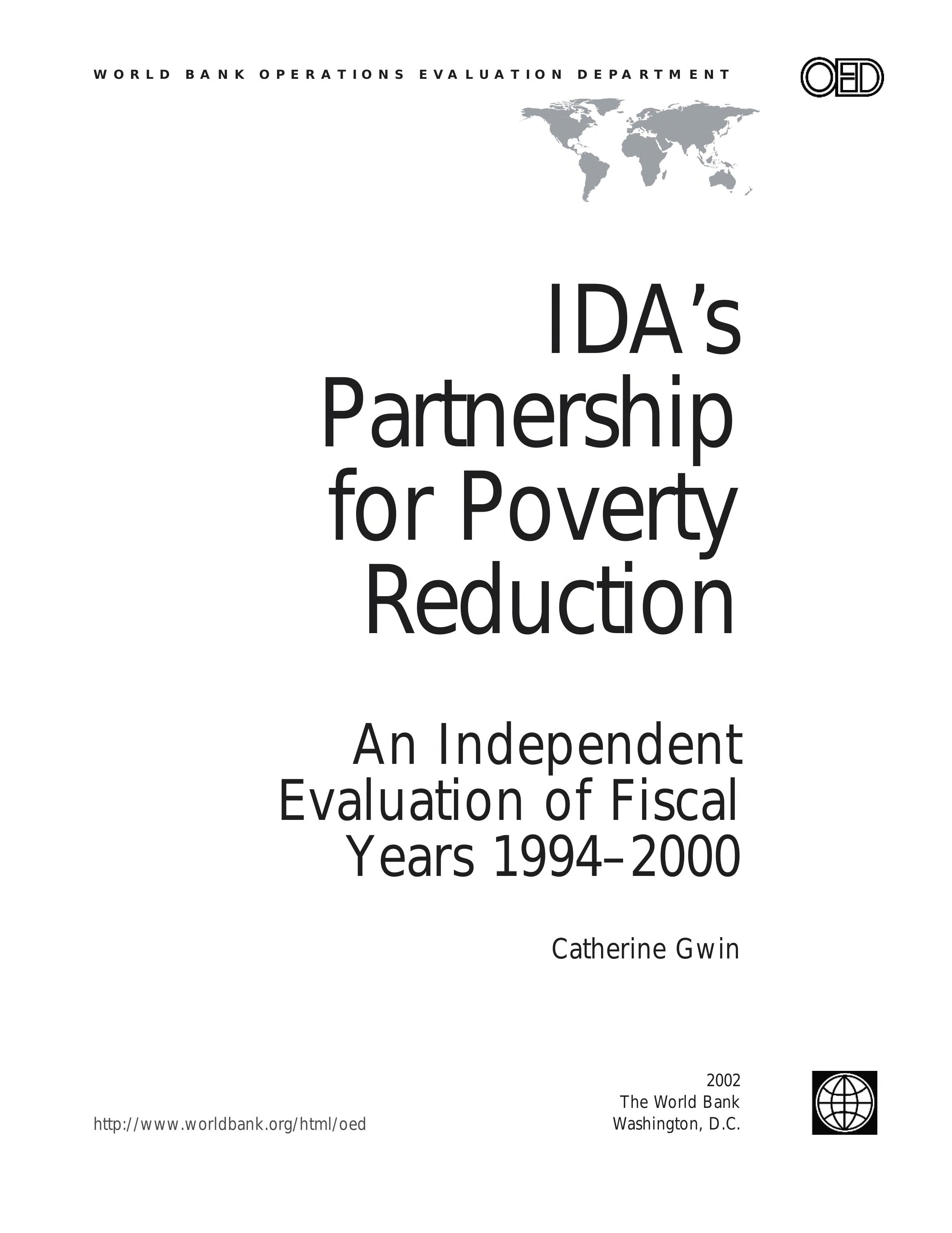 IDA's partnership for poverty reduction