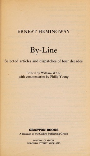 By-Line Ernest Hemingway