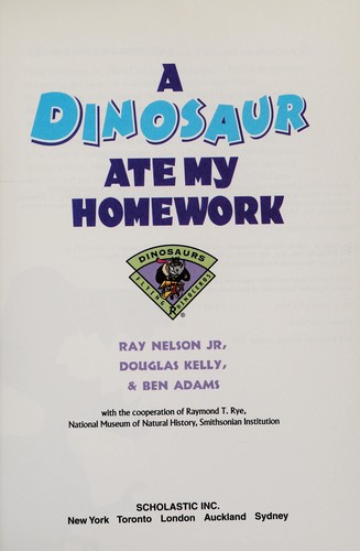 A dinosaur ate my homework