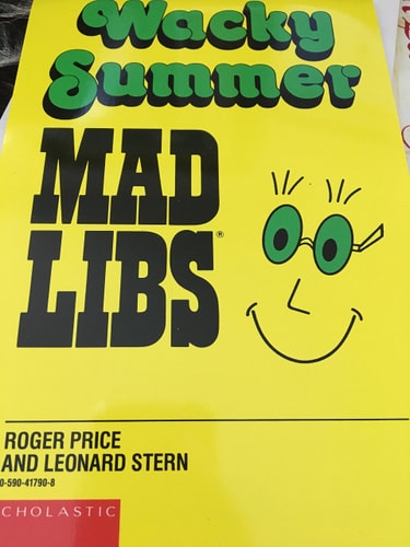 Wacky Summer Mad Libs