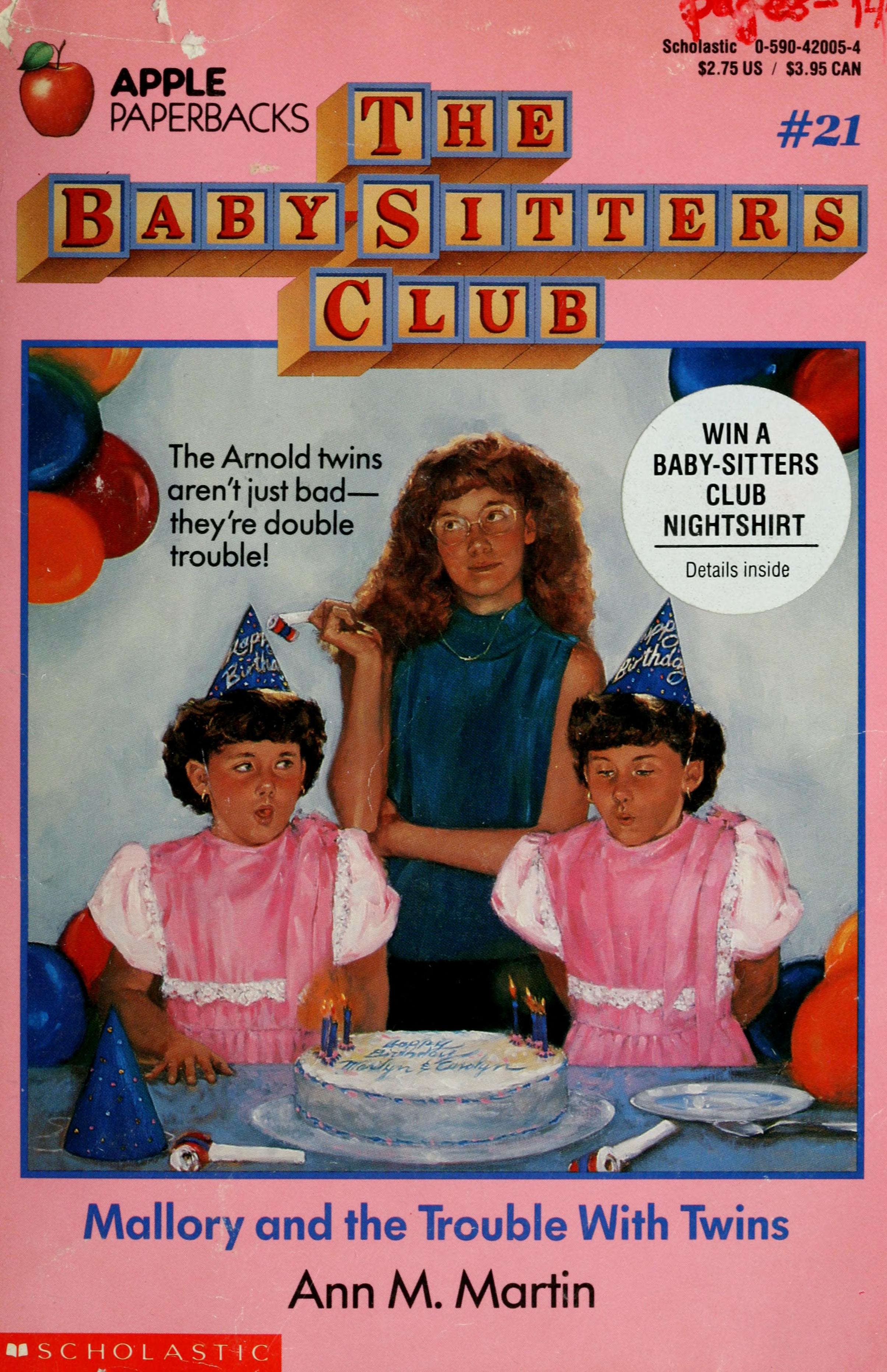 The Babysitters Club: Mallory And The Trouble With Twins by Ann M. Martin, ISBN 9780590420051