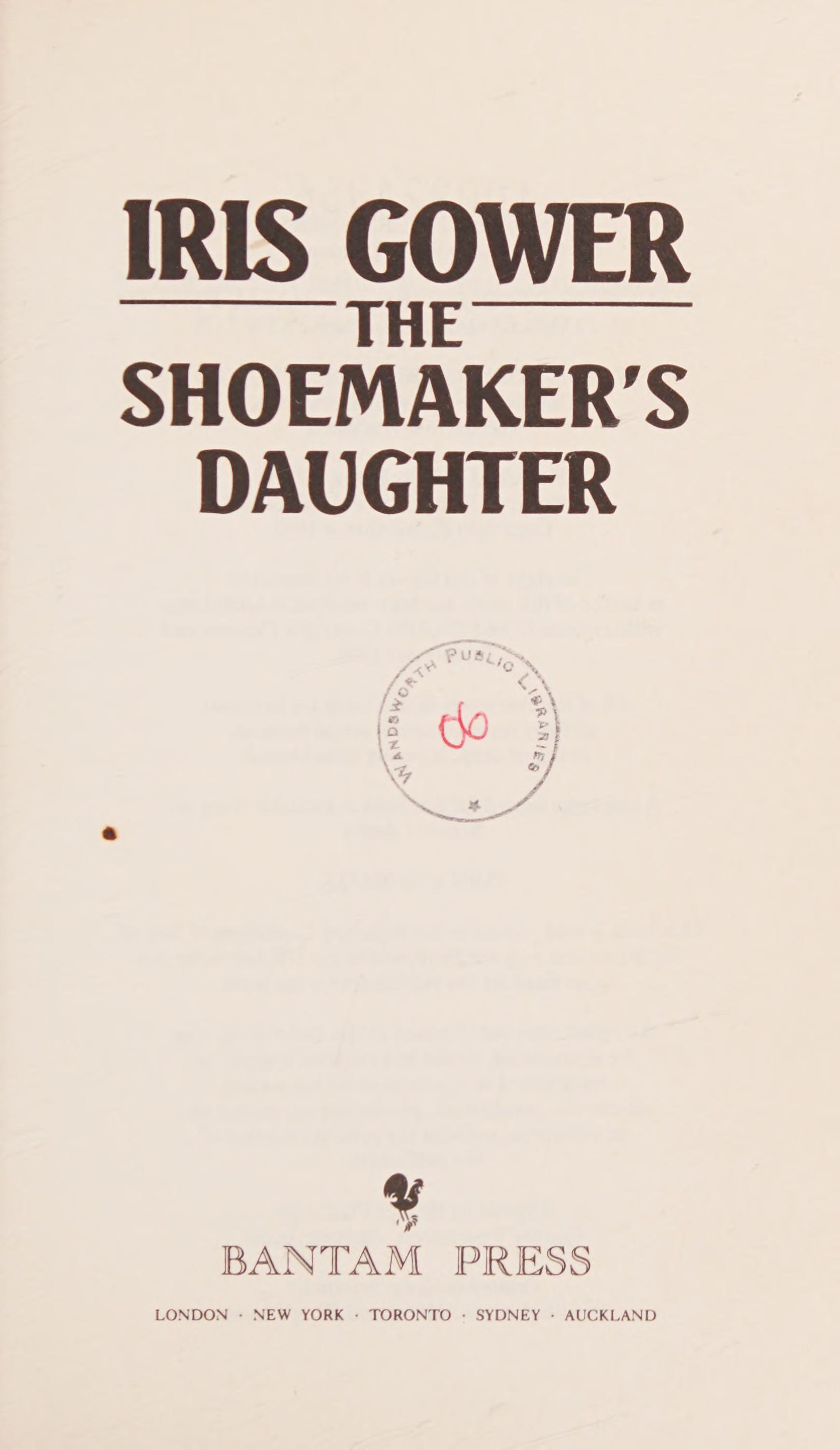 The Shoemaker's Daughter